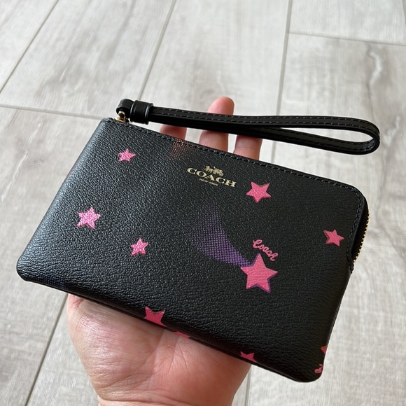 Coach Wristlet with Disco Star Print - Picture 3 of 8